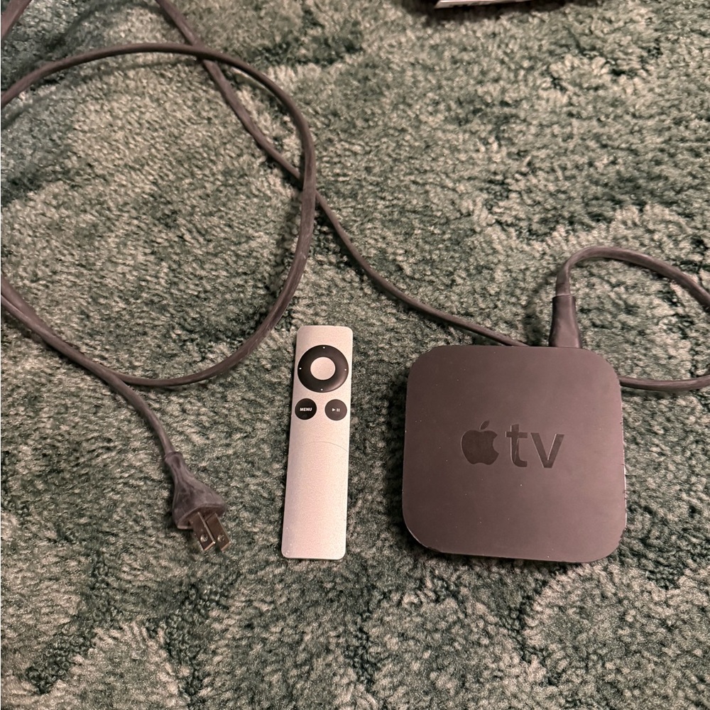 Apple TV Streaming Device with Silver Remote